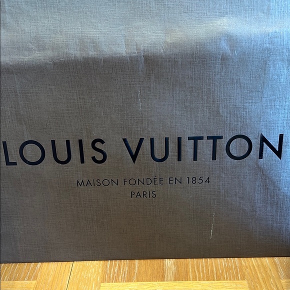 Louis Vuitton Brown Shopping Bags with Blue  and brown cord Handles set of five - Picture 3 of 8